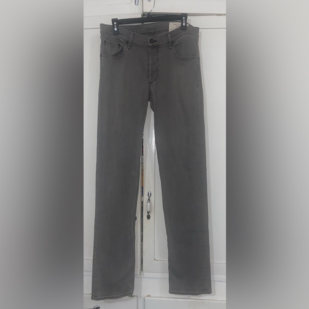 rag & bone Men's Straight Jeans - Charcoal